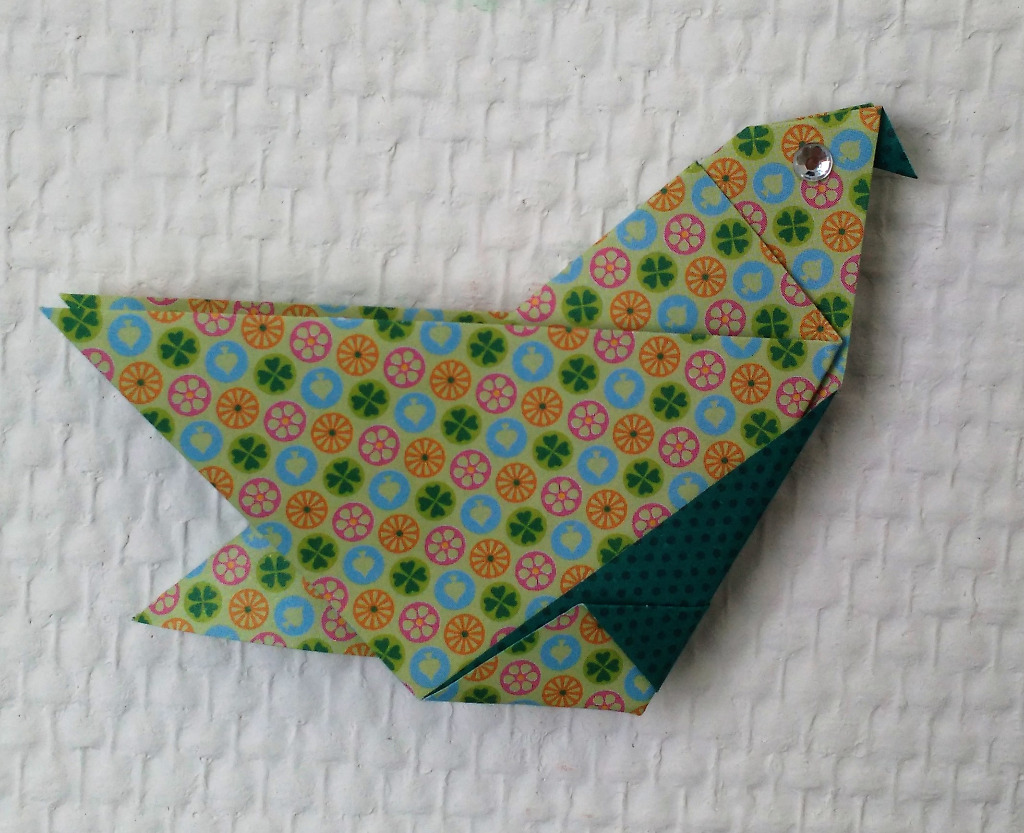 Colombe en origami