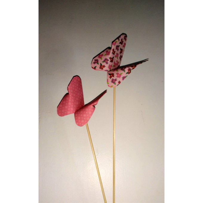 Papillons - piques à pot de fleurs 